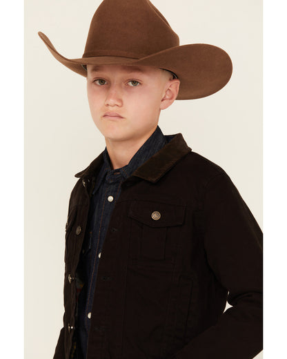 Boys' Memphis Solid Rancher Jacket Black