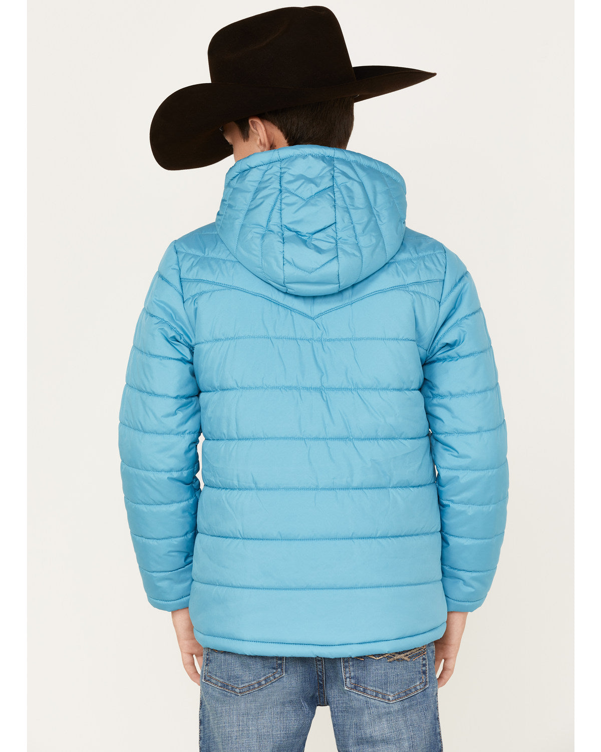 Boys' Hooded Puffer Jacket Grey