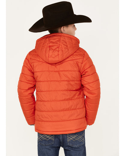 Boys' Hooded Puffer Jacket Grey