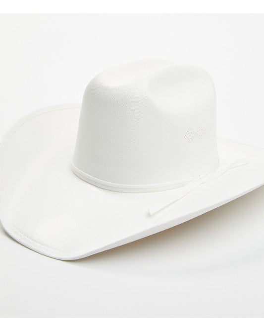 Toddler's Cowpoke Straw Cowboy Hat White