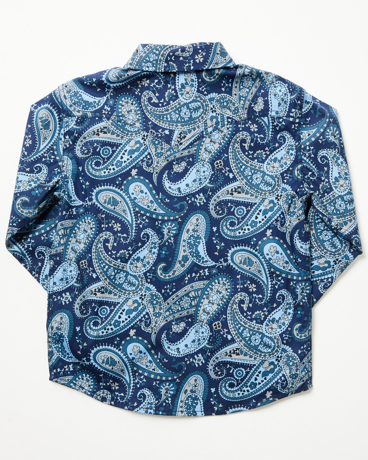 Toddler Boys' Westward Paisley Print Long Sleeve Snap Weste Navy
