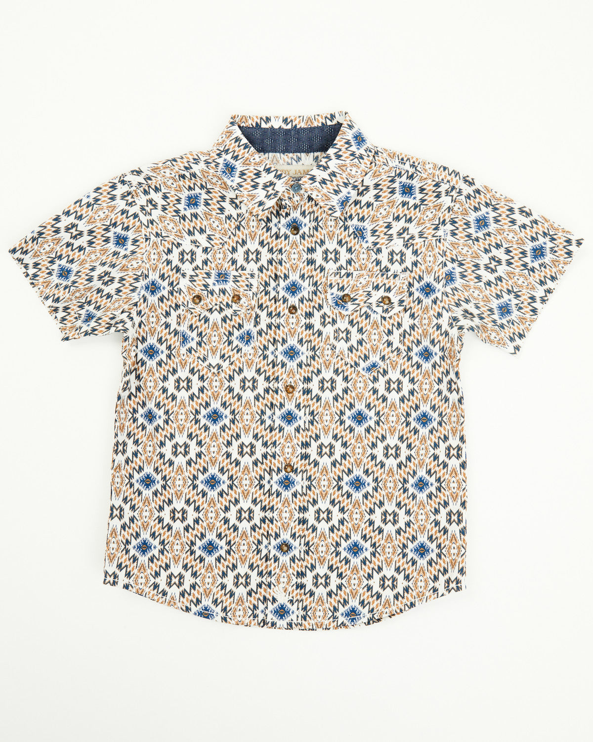 Toddler Boys' High Plains Southwestern Print Short Sleeve W Tan
