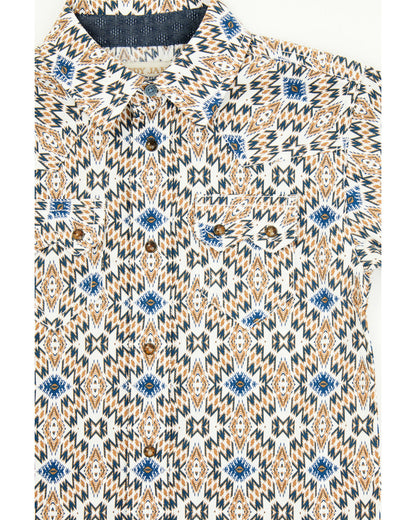 Toddler Boys' High Plains Southwestern Print Short Sleeve W Tan
