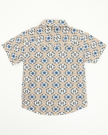 Toddler Boys' High Plains Southwestern Print Short Sleeve W Tan