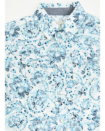 Toddler Boys' Frontier Threads Paisley Print Short Sleeve S White