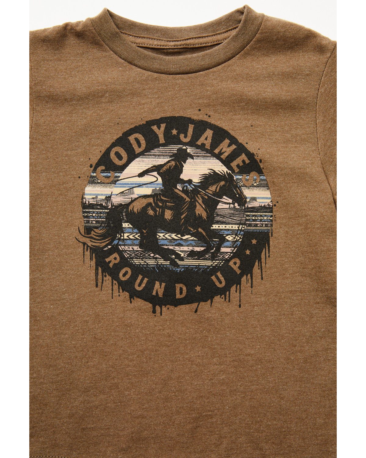 Toddler Boys' Rodeo Round Up Short Sleeve Graphic T-Shirt Brown