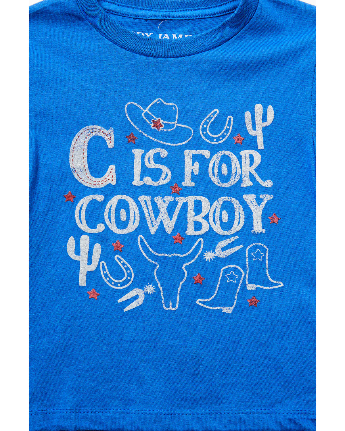 Toddler Boys' C Is For Cowboy Short Sleeve Graphic T-Shirt Royal Blue
