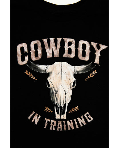 Toddler Boys' Training Short Sleeve Graphic T-Shirt Black