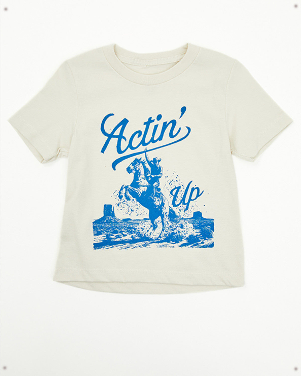 Toddler Boys' Actin' Up Short Sleeve Graphic T-Shirt Cream
