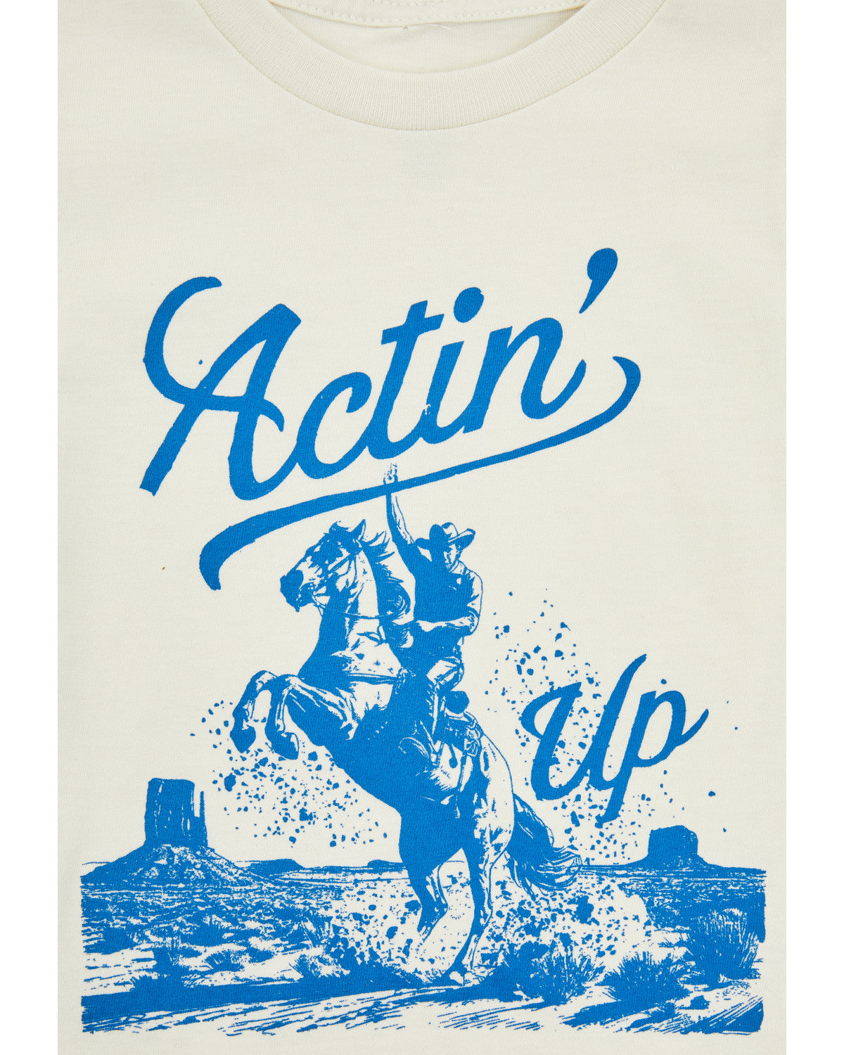 Toddler Boys' Actin' Up Short Sleeve Graphic T-Shirt Cream