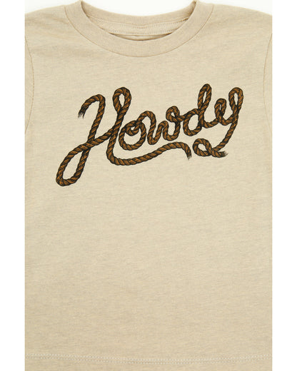 Toddler Boys' Howdy Short Sleeve Graphic T-Shirt Tan