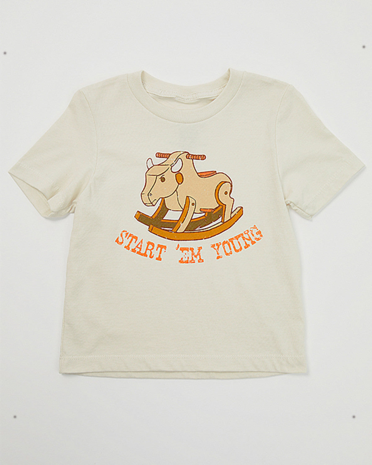 Toddler Boys' Start 'Em Young Short Sleeve Graphic T-Shirt Cream