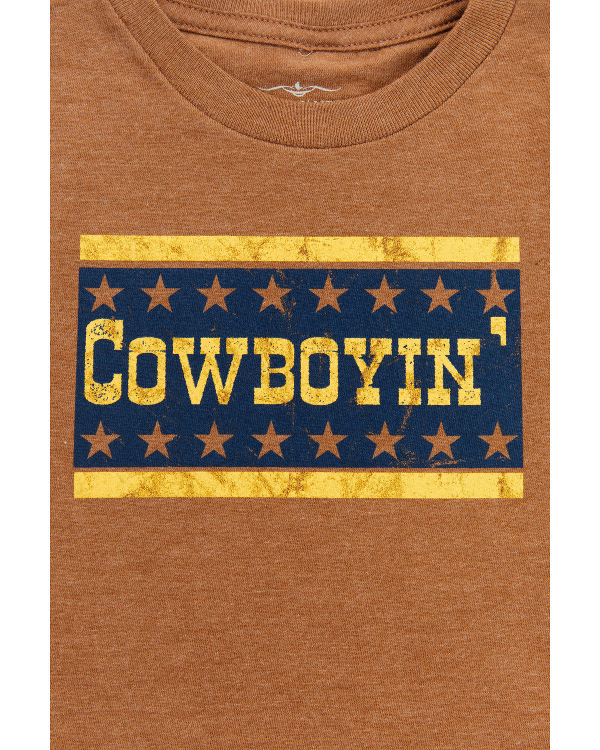 Toddler Boys' Cowboyin' Short Sleeve Graphic T-Shirt Caramel