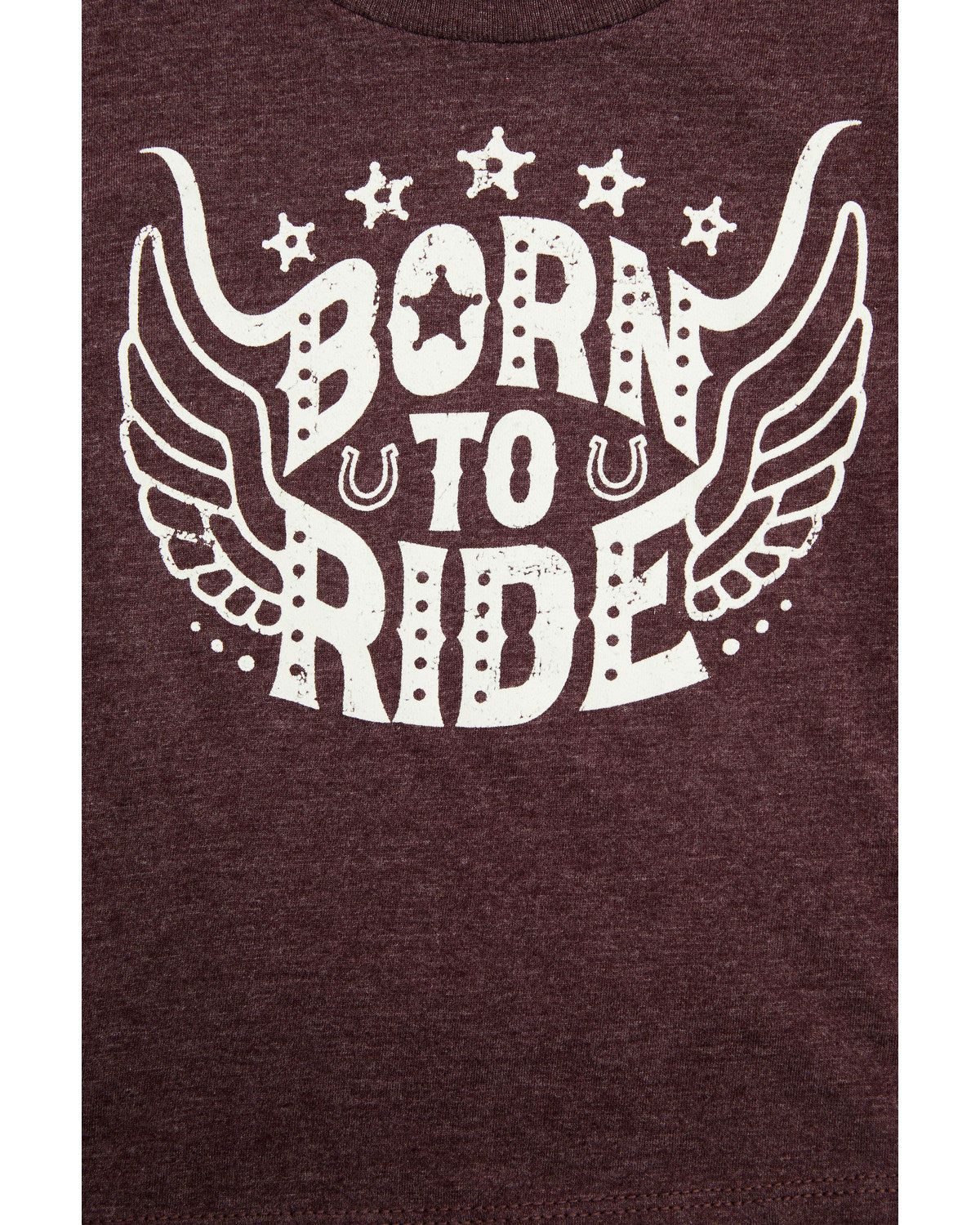 Toddler Boys' Born To Ride Short Sleeve Graphic Tee Burgundy