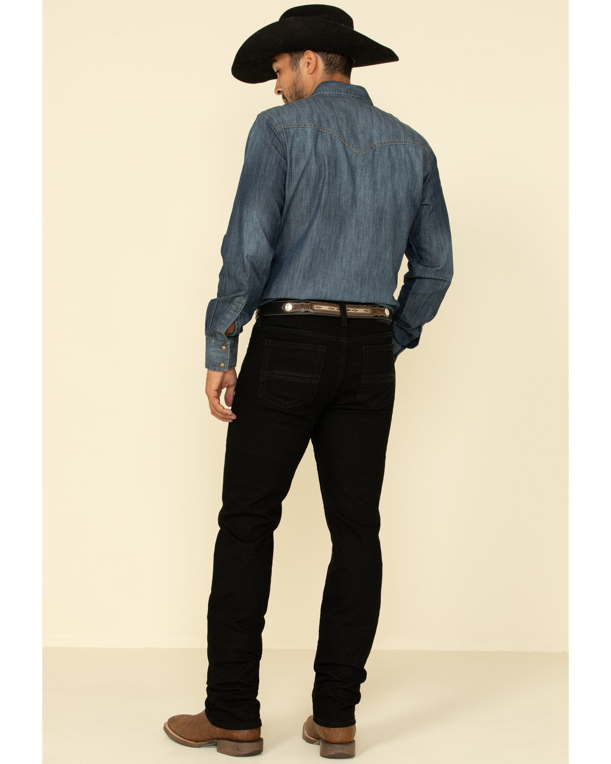 Men's Night Rider Wash Jackson Slim Straight Stretch Denim Black