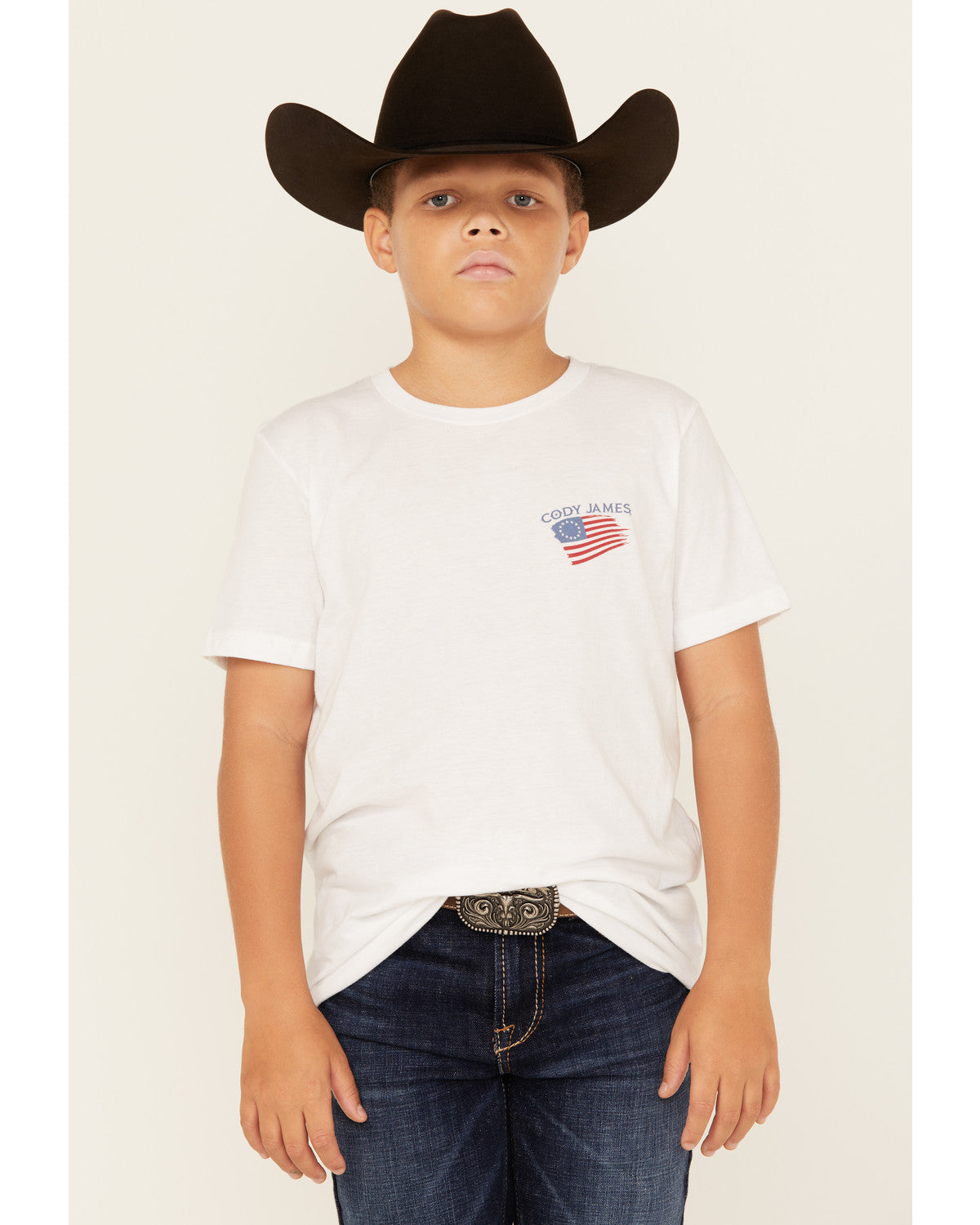 Boys' Heritage Short Sleeve Graphic T-Shirt White