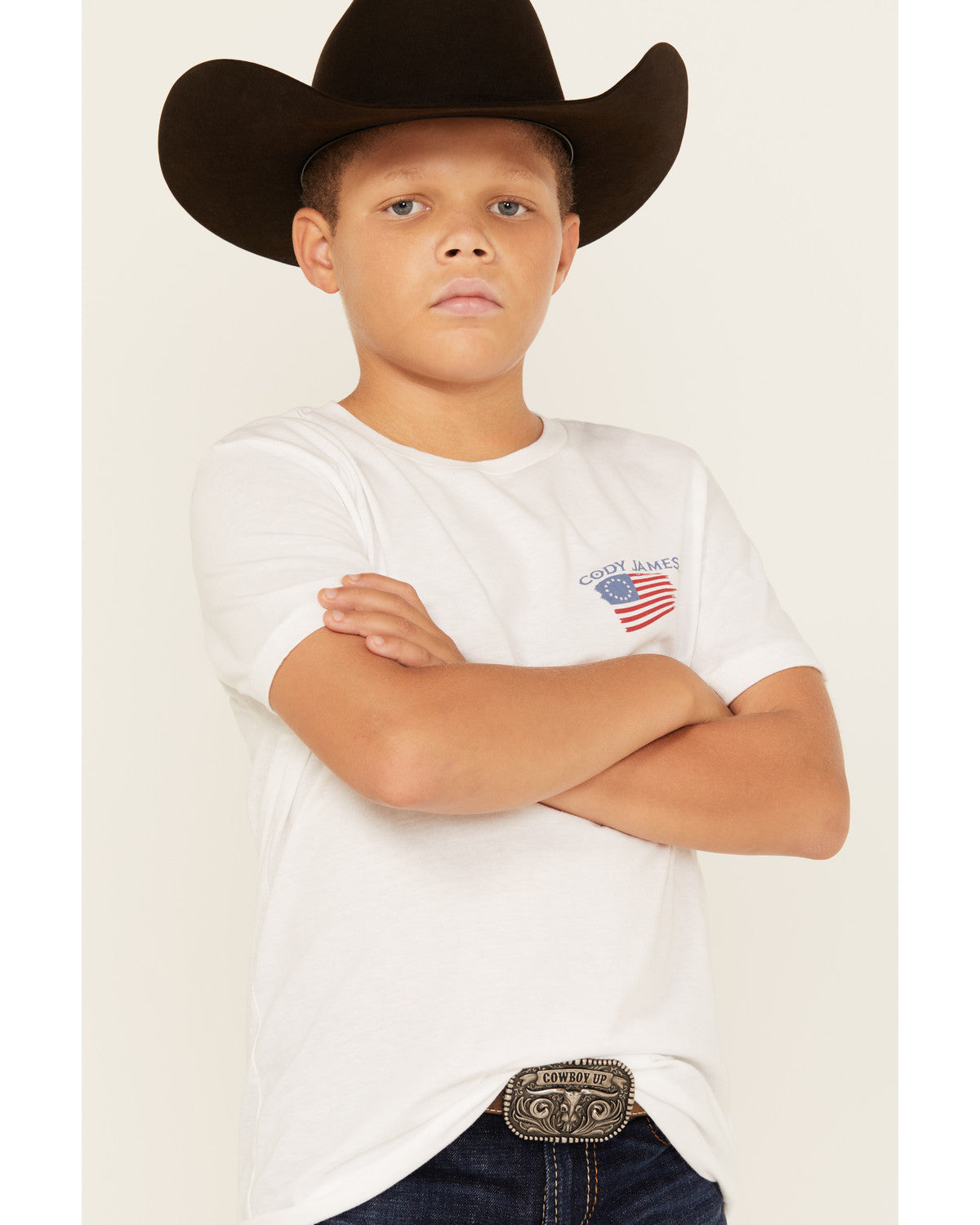 Boys' Heritage Short Sleeve Graphic T-Shirt White