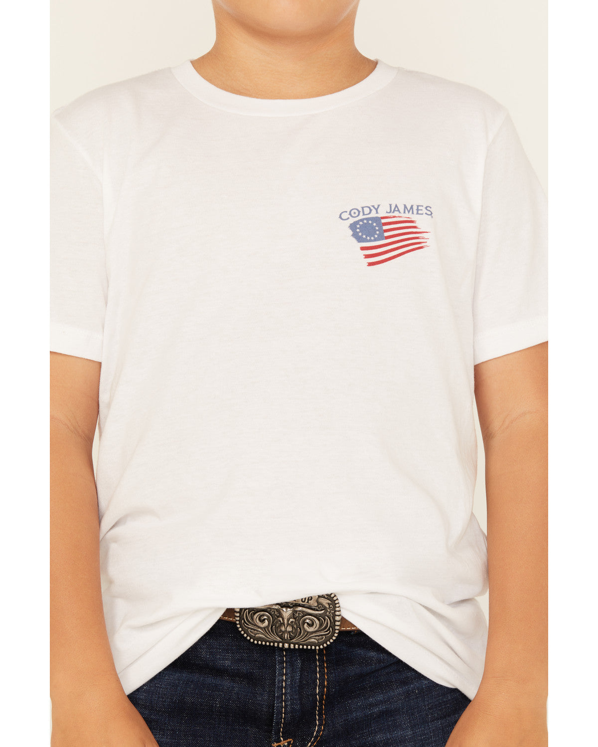 Boys' Heritage Short Sleeve Graphic T-Shirt White