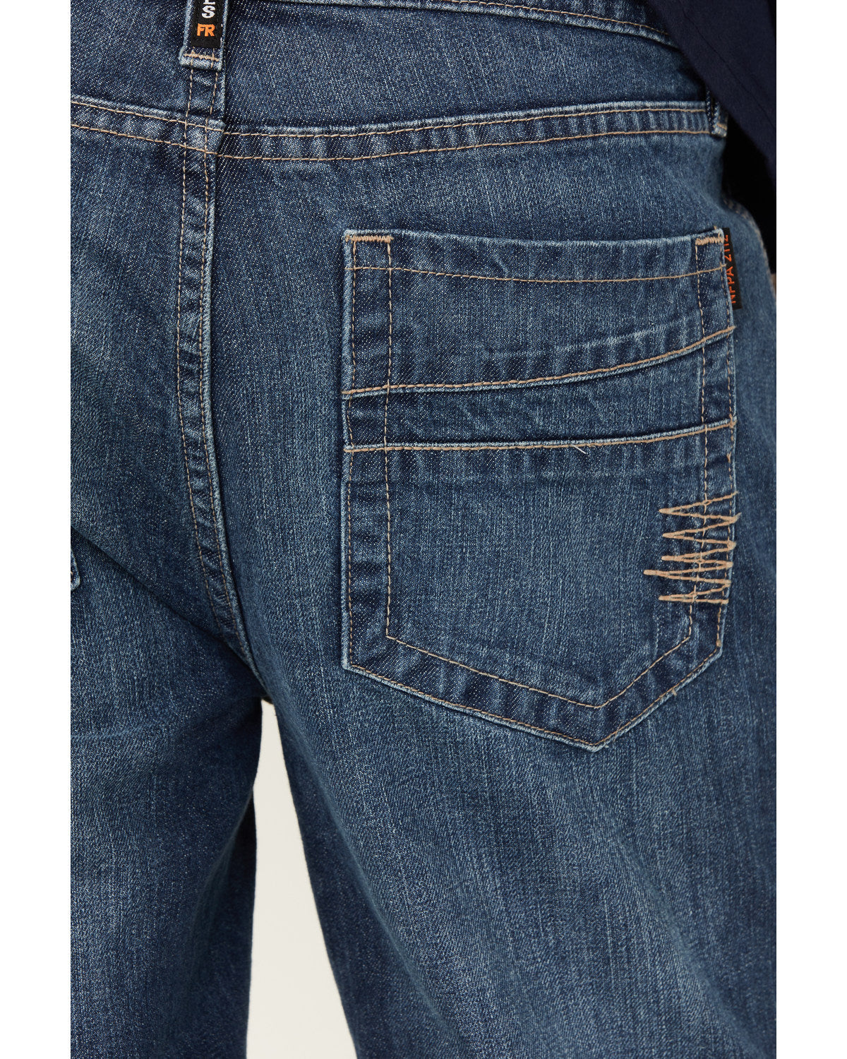Men's FR Medium Wash Slim Straight Jeans Blue