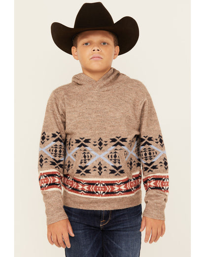 Boys' Canoe Hooded Sweatshirt Tan