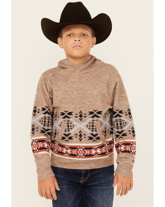 Boys' Canoe Hooded Sweatshirt Tan