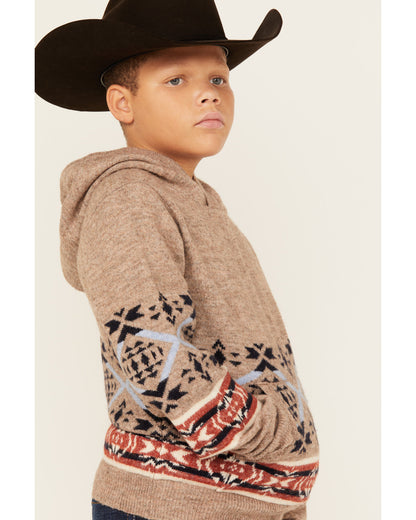 Boys' Canoe Hooded Sweatshirt Tan