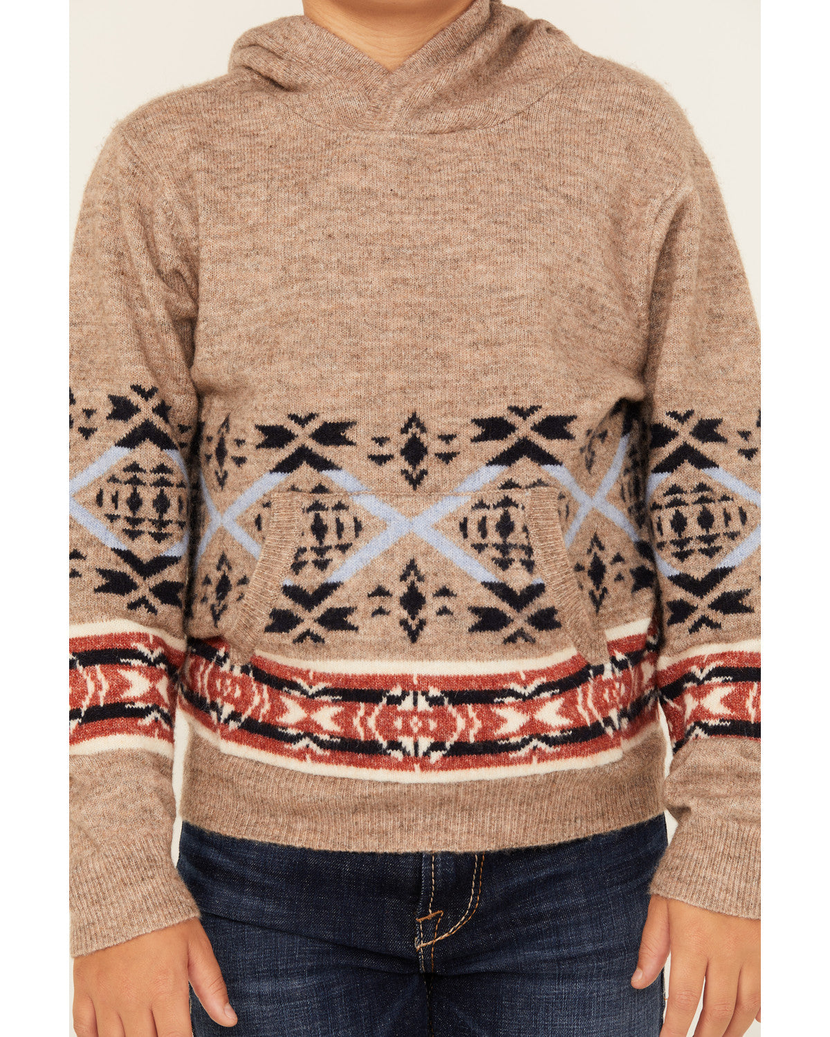 Boys' Canoe Hooded Sweatshirt Tan