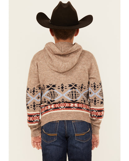 Boys' Canoe Hooded Sweatshirt Tan