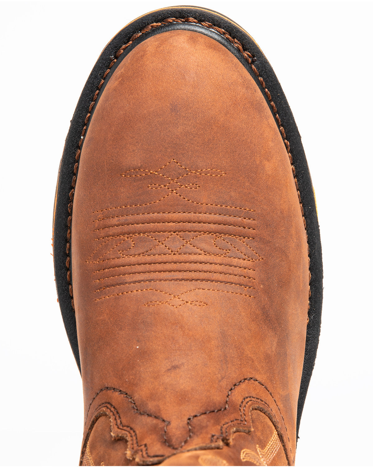 Men's 11" Waterproof Decimator Western Work Boots - Steel T Brown