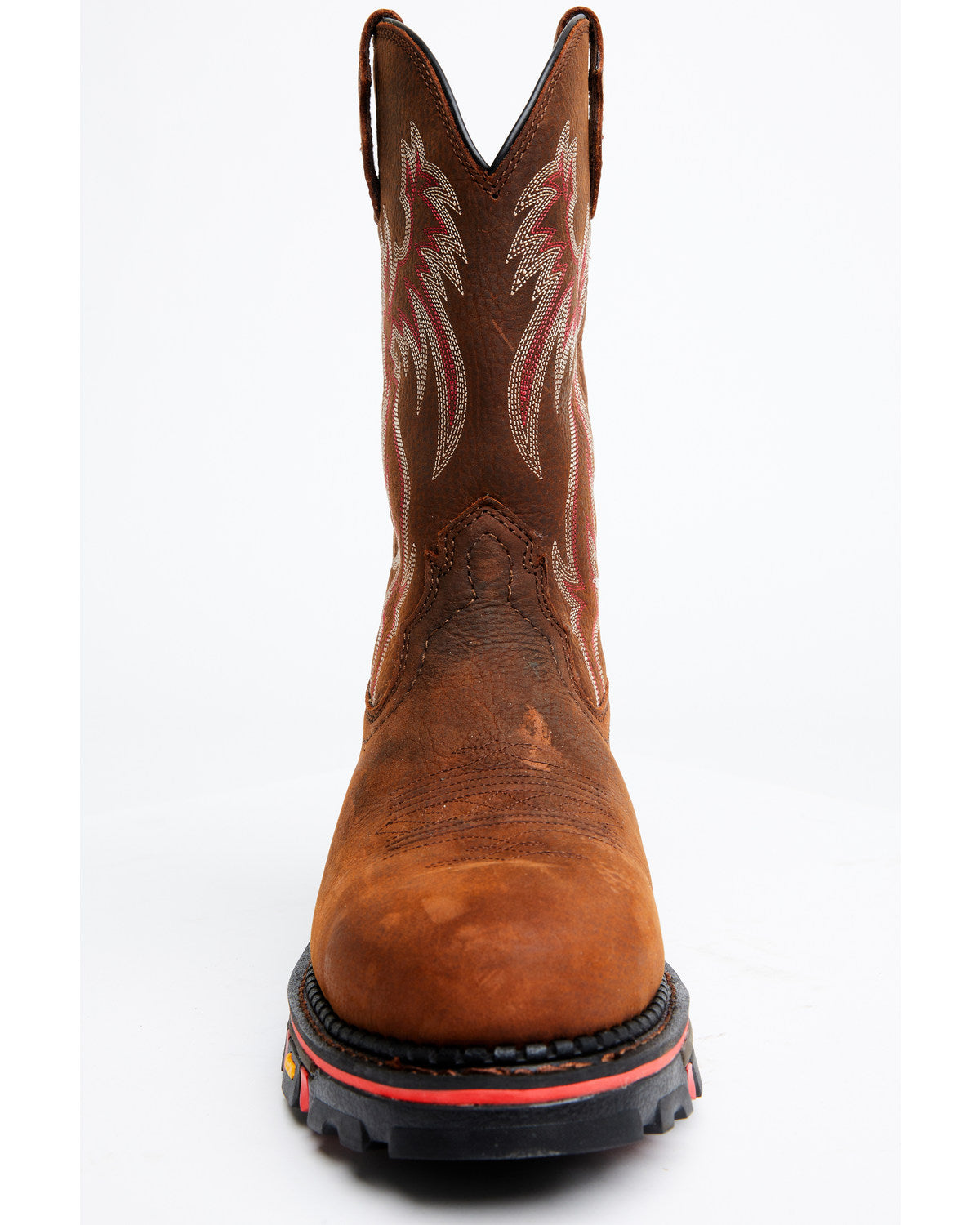 Men's 11" Decimator Dirty Dog Pull On Work Boots - Composit Brown