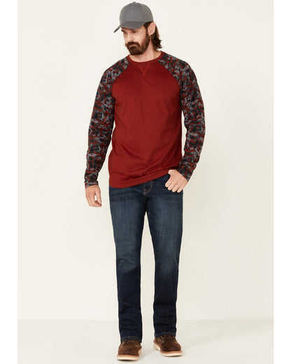 Men's FR Chili Long Sleeve Work Raglan T-Shirt Chilli