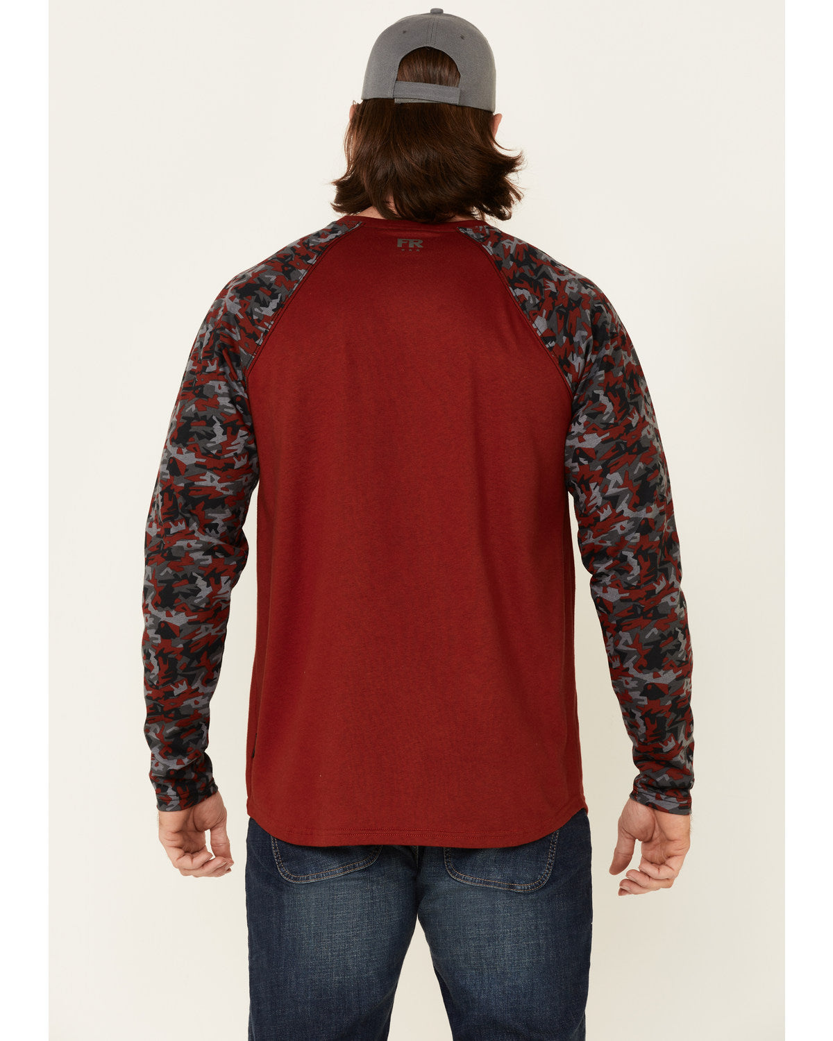 Men's FR Chili Long Sleeve Work Raglan T-Shirt Chilli