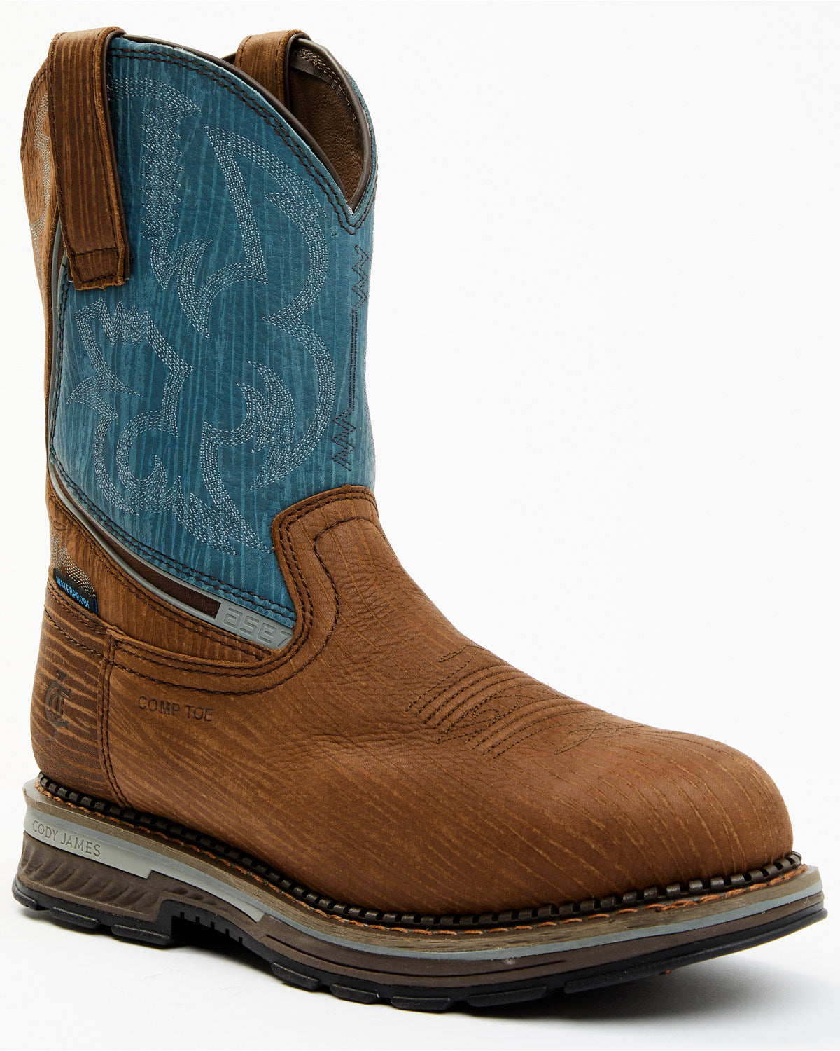Men's Disruptor Waterproof Work Boots - Composite Toe Blue