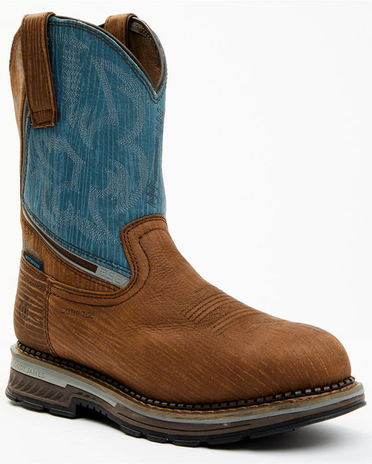 Men's Disruptor Waterproof Work Boots - Composite Toe Blue