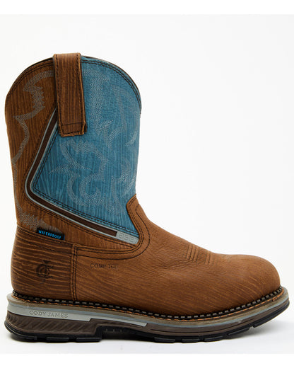 Men's Disruptor Waterproof Work Boots - Composite Toe Blue