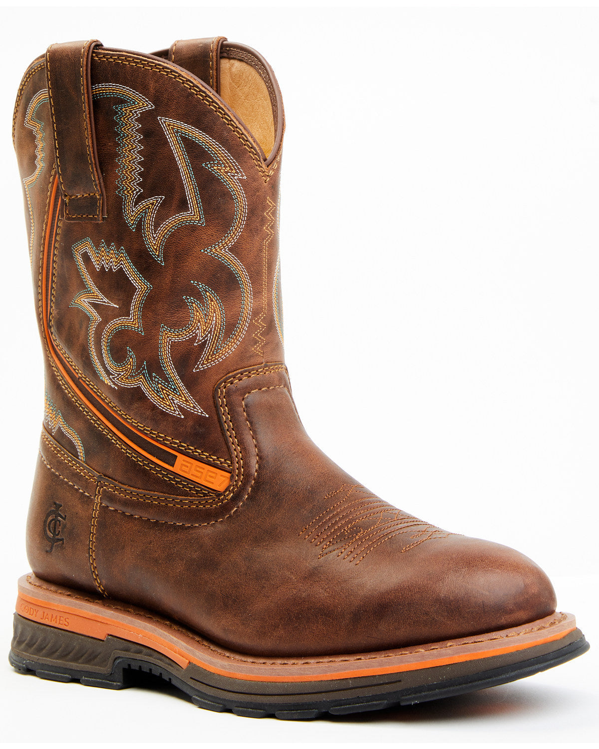 Men's 10" Disruptor Tyche Chill Zone Soft Pull-On Work Boot Brown