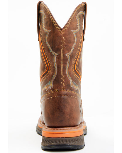 Men's 10" Disruptor Tyche Chill Zone Soft Pull-On Work Boot Brown