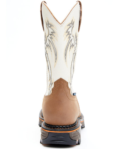 Men's 11" Decimator Waterproof Western Work Boots - Nano Co Brown