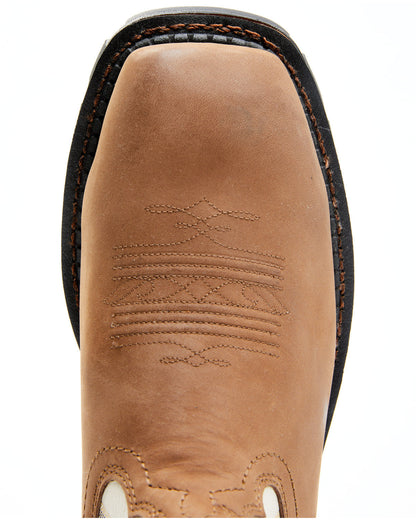 Men's 11" Decimator Waterproof Western Work Boots - Nano Co Brown