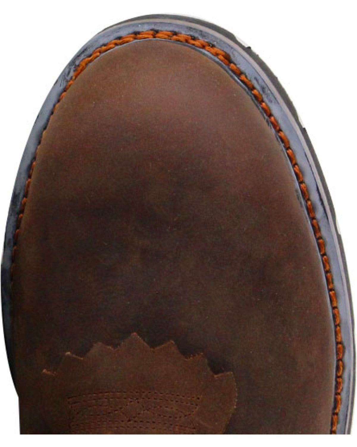 Men's 8" Mustang Lace-Up Kiltie Waterproof Work Boots - Com Brown