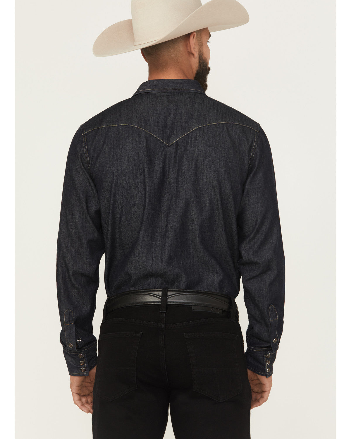 Black 1978® Men's Long Sleeve Snap Denim Western Shirt Black