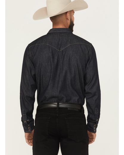 Black 1978® Men's Long Sleeve Snap Denim Western Shirt Black