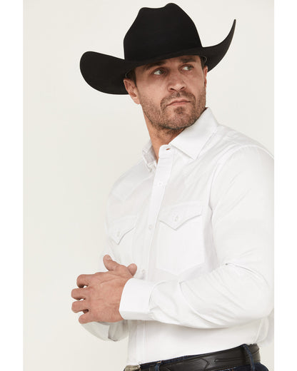 Black 1978® Men's Lawman Solid Long Sleeve Button-Down West White