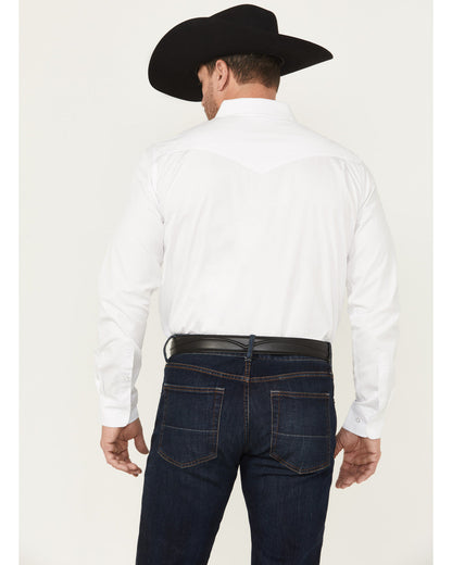 Black 1978® Men's Lawman Solid Long Sleeve Button-Down West White