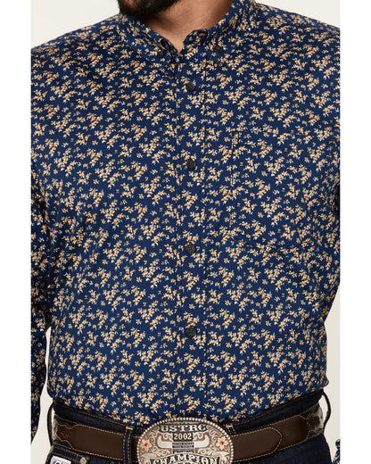 Men's El Camino Hills Floral Print Long Sleeve Button-Down Navy