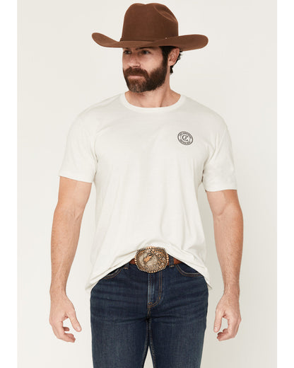 Men's Original Cowboy Short Sleeve Graphic T-Shirt Natural