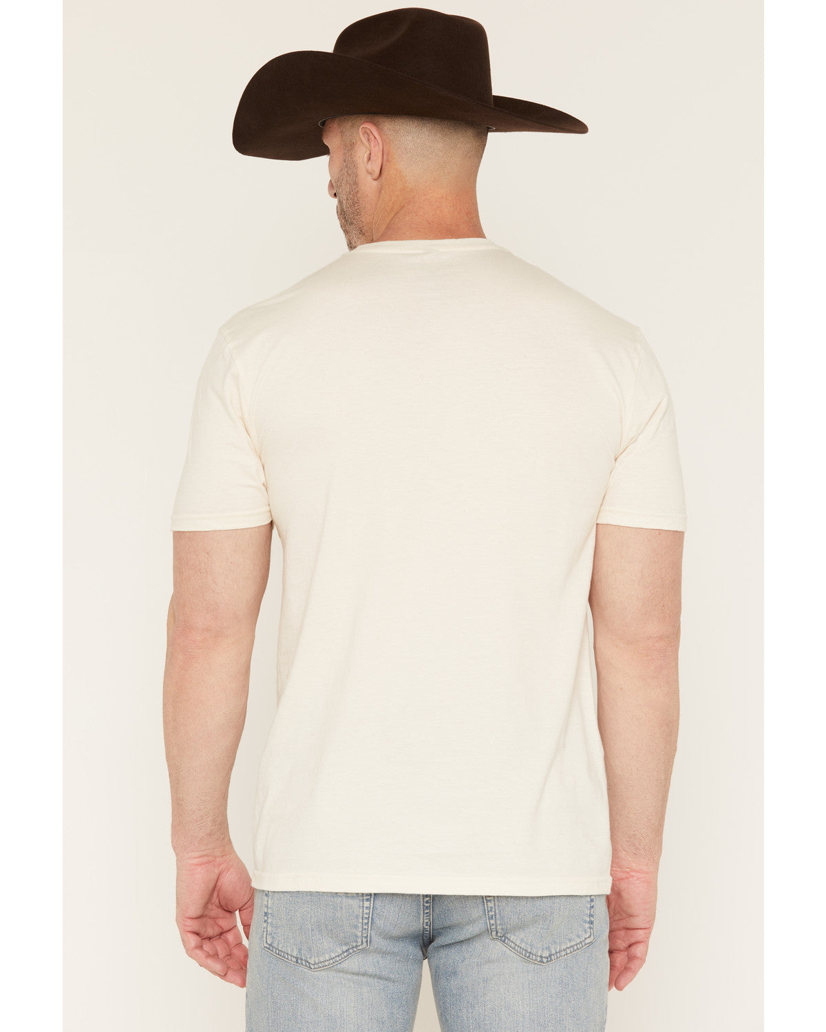 Men's Eaglestands Patriotic Short Sleeve Graphic T-Shirt Natural