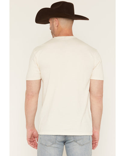 Men's Eaglestands Patriotic Short Sleeve Graphic T-Shirt Natural