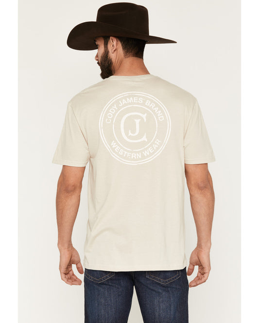 Men's Logo Short Sleeve Graphic T-Shirt Sand