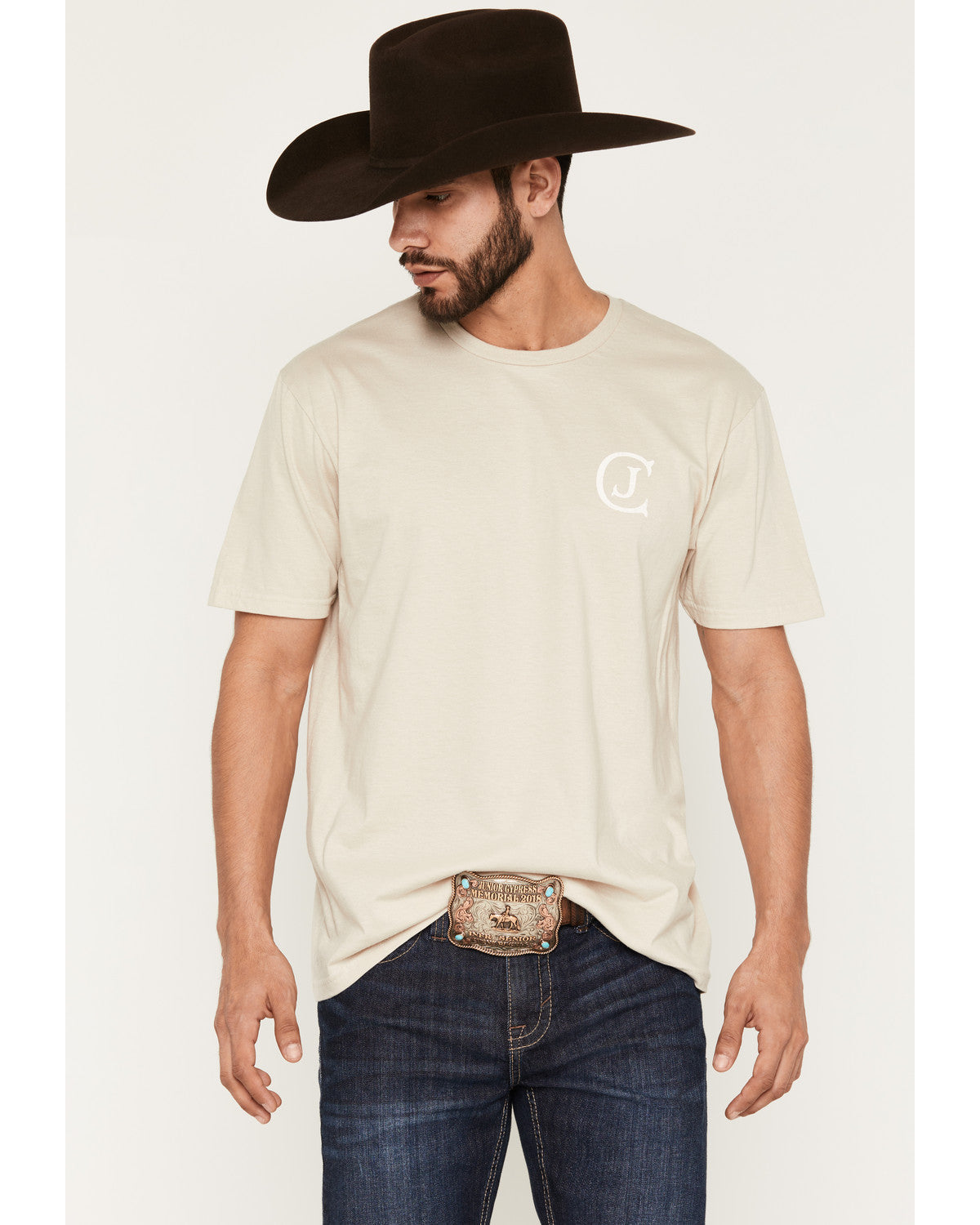 Men's Logo Short Sleeve Graphic T-Shirt Sand